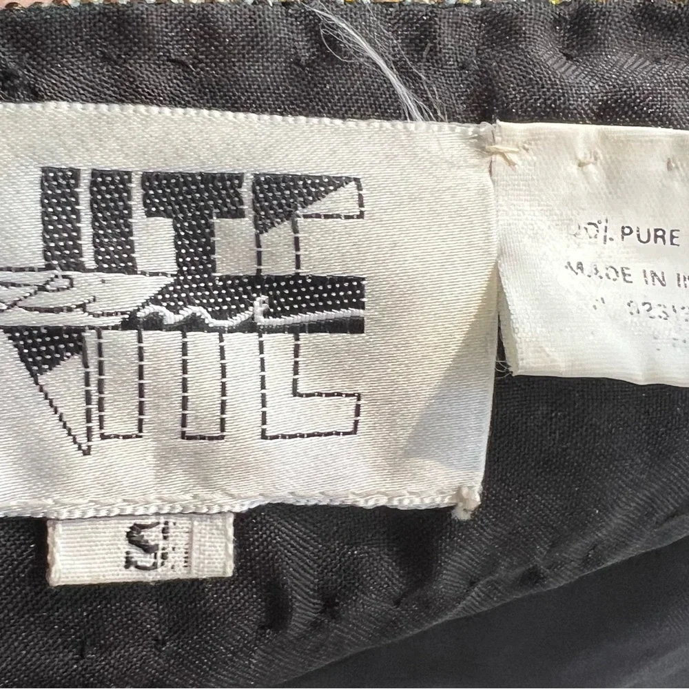 Vintage glam black sequins bolero style jacket colorful beaded trim Sm NiteLine - Picture 7 of 11